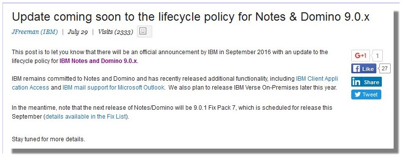 ibm notes and domino